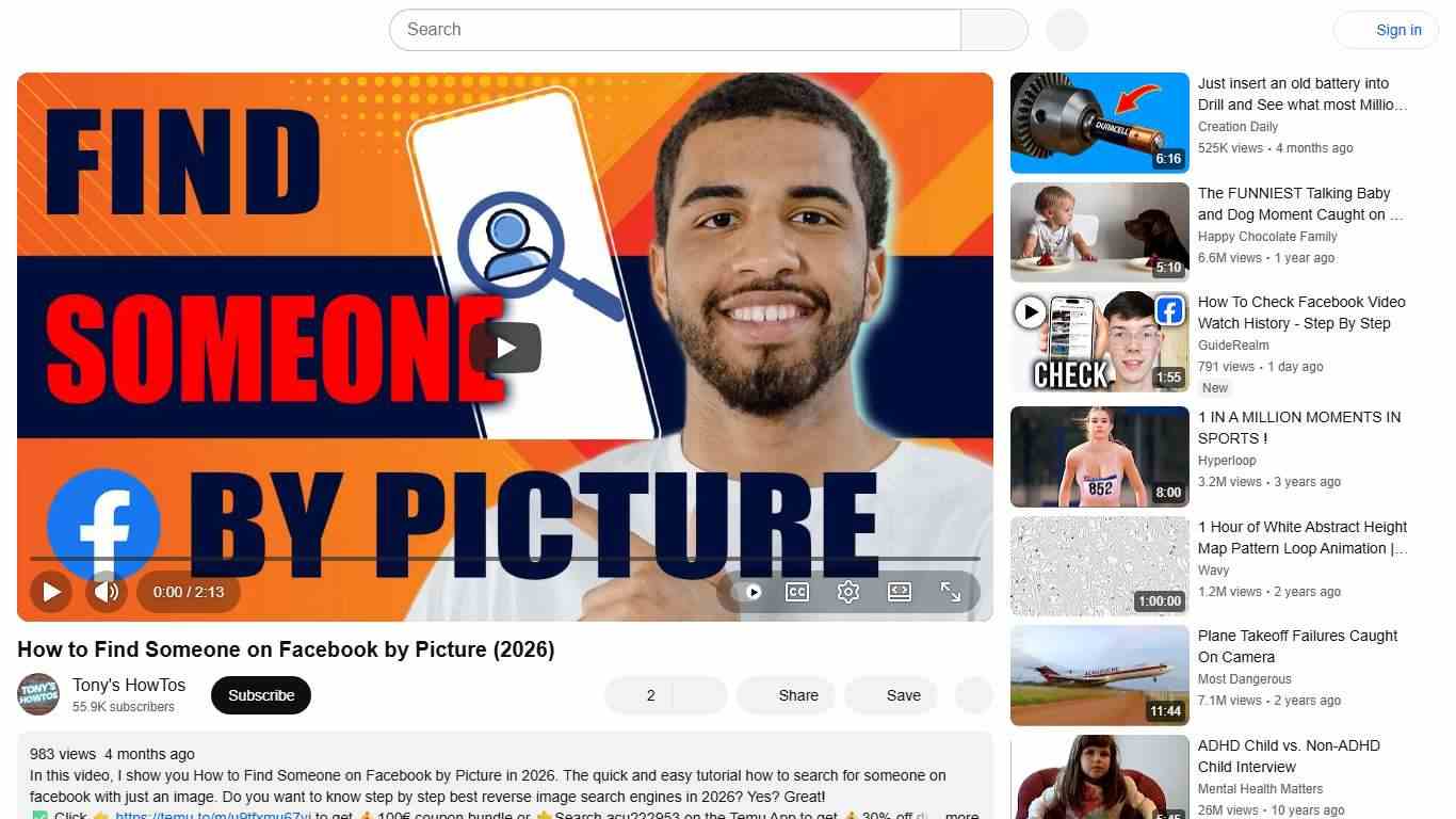 How to Find Someone on Facebook by Picture (2026) - YouTube