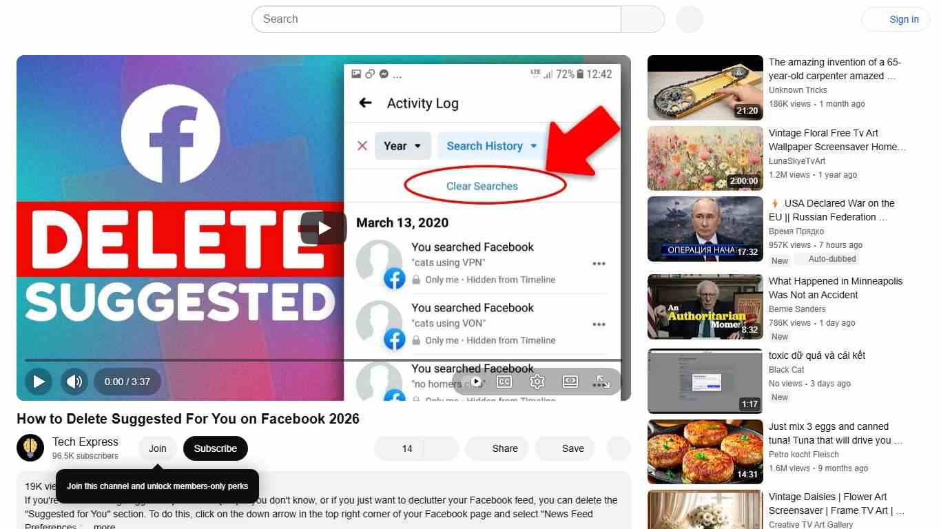How to Delete Suggested For You on Facebook 2026 - YouTube